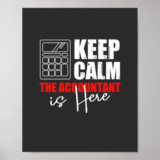 De accountant is hier poster (Voorkant)