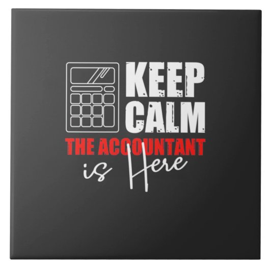 De accountant is hier tegeltje (Voorkant)