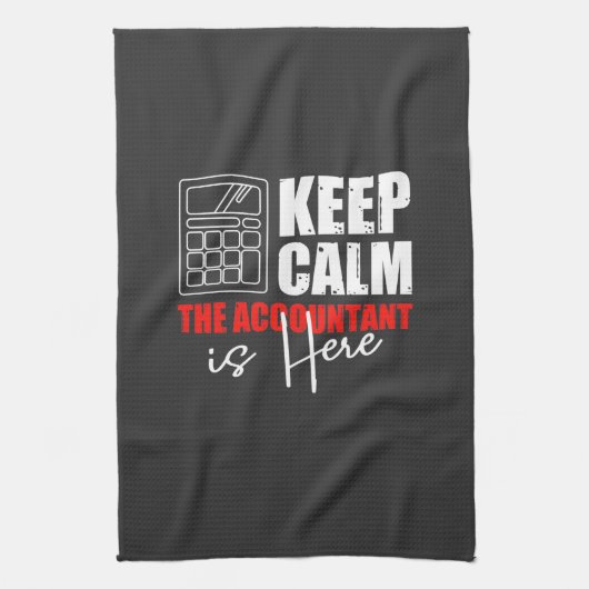 De accountant is hier theedoek (Verticaal)