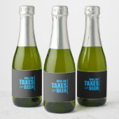 De accountant zal belasting voor bier doen sparkling wijnetiket (Flessen)
