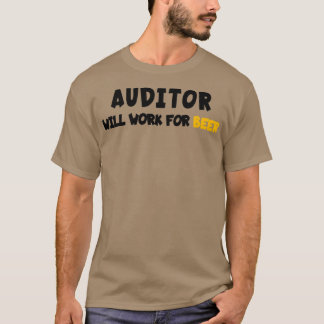 de accountant zal werken aan bier t-shirt
