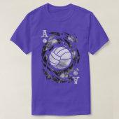 De Ace of Serves Funny Volleyball T-shirt (Design voorkant)