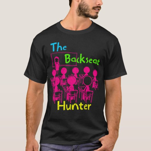 De achterbank jager t-shirt (Voorkant)