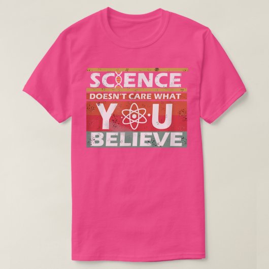 De achtergestelde Wetenschap van het T-shirt geeft (Design voorkant)