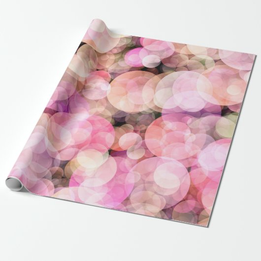De achtergrond van bleke gele bellen. cadeaupapier (Uitgerold)