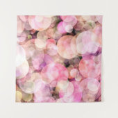 De achtergrond van bleke gele bubbels. wandkleed (Voorkant)