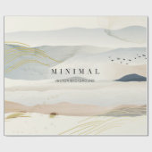 de achtergrond van de bergkunsten en de gouden lij cadeaupapier (Vlak)