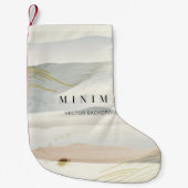 de achtergrond van de bergkunsten en de gouden lij kleine kerstsok (Voorkant)