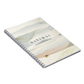 de achtergrond van de bergkunsten en de gouden lij notitieboek (Rechterzijde)