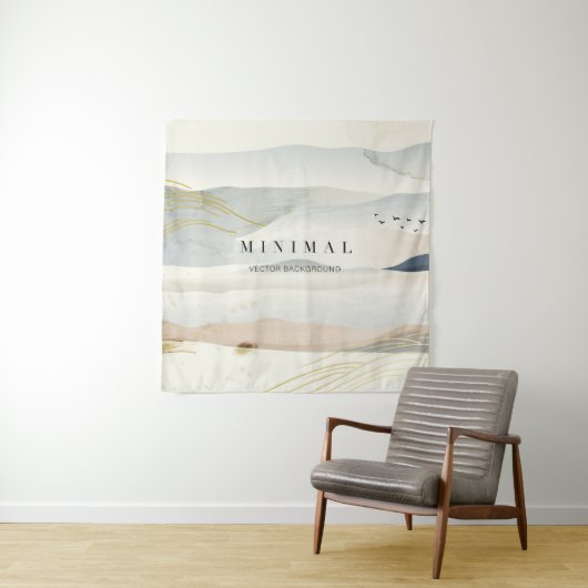 de achtergrond van de bergkunsten en de gouden lij wandkleed (In situ)