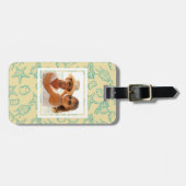 De Achtergrond van de Foto van de douane met shell Bagagelabel (Voorkant horizontaal)