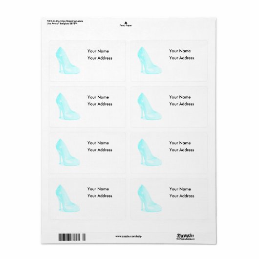 De achtergrond van de glijder etiket (Full Sheet)