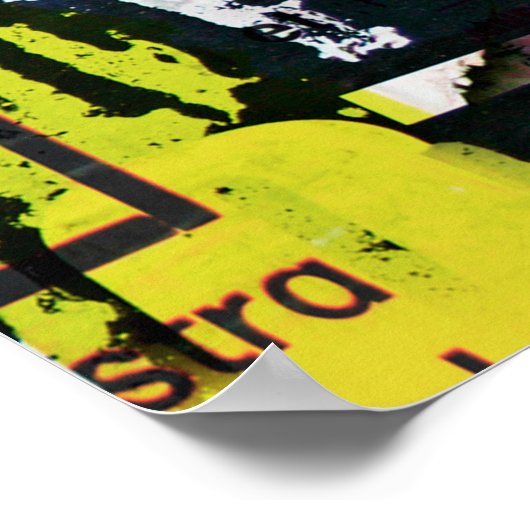 De Achtergrond van de grap met Oude Torn Posterspo Poster (Hoek)