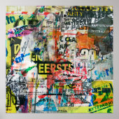 De Achtergrond van de grap met Oude Torn Posterspo Poster (Voorkant)