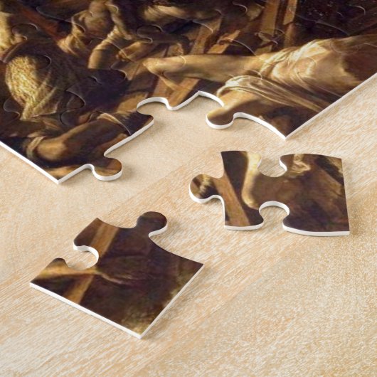 De achtergrond van de medaille legpuzzel (Zijkant)