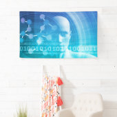 De Achtergrond van de molecule als Abstract Spandoek (Insitu)