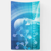 De Achtergrond van de molecule als Abstract Spandoek (Verticaal)