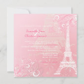 De ACHTERGROND van de TOREN INVITATIONS/DIY van Kaart (Achterkant)