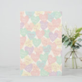 De Achtergrond van de Vorm van de liefde Briefpapier (Staand voorkant)