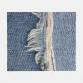 De achtergrond van gesnoeide spijkerbroek. fleece deken (Voorkant (Horizontaal))