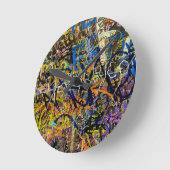 De Achtergrond van Graffiti Ronde Klok (Hoek)