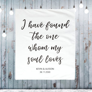 De achtergrond van het citaat van het huwelijk ik  wandkleed