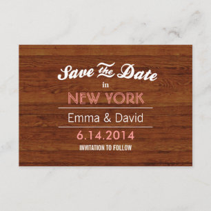 De Achtergrond van het Hout van de classy sparen d Save The Date