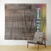 De achtergrond van het huwelijk, fotosteun, douane wandkleed (In Situ (horizontaal))