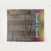 De achtergrond van het huwelijk, fotosteun, douane wandkleed (Voorkant (horizontaal))