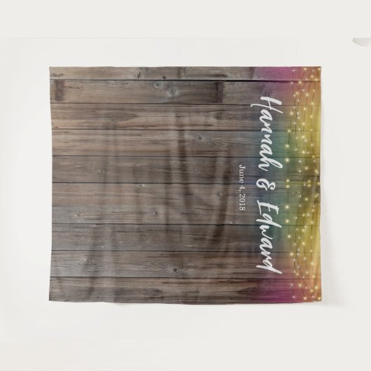 De achtergrond van het huwelijk, fotosteun, douane wandkleed (Voorkant (horizontaal))