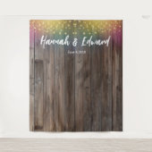 De achtergrond van het huwelijk, fotosteun, douane wandkleed (Voorkant)