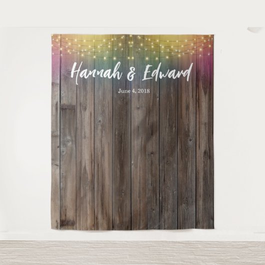 De achtergrond van het huwelijk, fotosteun, douane wandkleed (Voorkant)