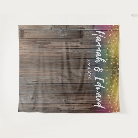 De achtergrond van het huwelijk, fotosteun, douane wandkleed (Voorkant (horizontaal))