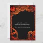 De  achtergrond van het Patina van de boomstam spa Save The Date (Achterkant)