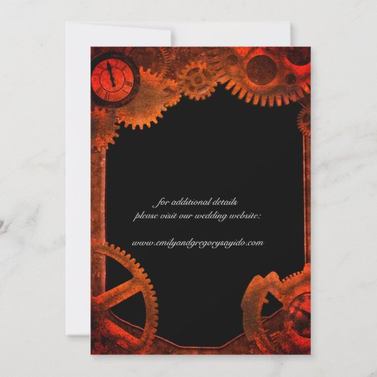 De  achtergrond van het Patina van de boomstam spa Save The Date (Achterkant)