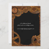 De  achtergrond van het Patina van de boomstam spa Save The Date (Achterkant)