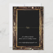 De  achtergrond van het Patina van de boomstam spa Save The Date (Achterkant)