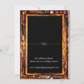 De  achtergrond van het Patina van de boomstam spa Save The Date (Achterkant)