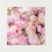 De achtergrond van lichtgele bellen. wandkleed (Voorkant (horizontaal))