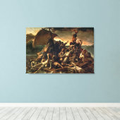De achtergrond van Medusa | Théodore Géricault | Canvas Afdruk (Insitu (Houten vloer))