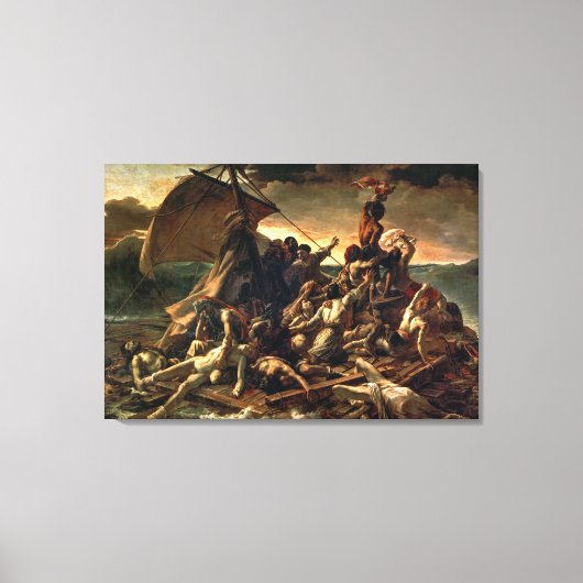 De achtergrond van Medusa | Théodore Géricault | Canvas Afdruk (Voorkant)