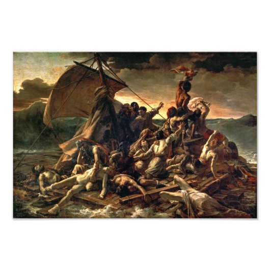 De achtergrond van Medusa | Théodore Géricault | Foto Afdruk (Voorkant)