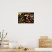 De achtergrond van Medusa | Théodore Géricault | Poster (Keuken)