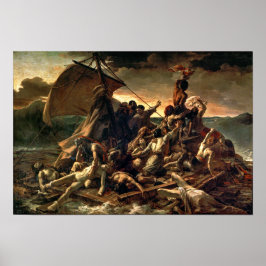 De achtergrond van Medusa | Théodore Géricault | Poster