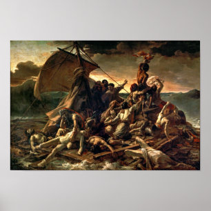 De achtergrond van Medusa   Théodore Géricault   Poster