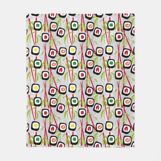 De achtergrond van sushi fleece deken (Voorkant)