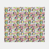 De achtergrond van sushi fleece deken (Voorkant (Horizontaal))