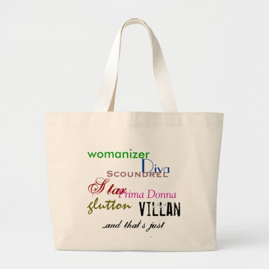 De achtergrond van tekens grote tote bag (Voorkant)
