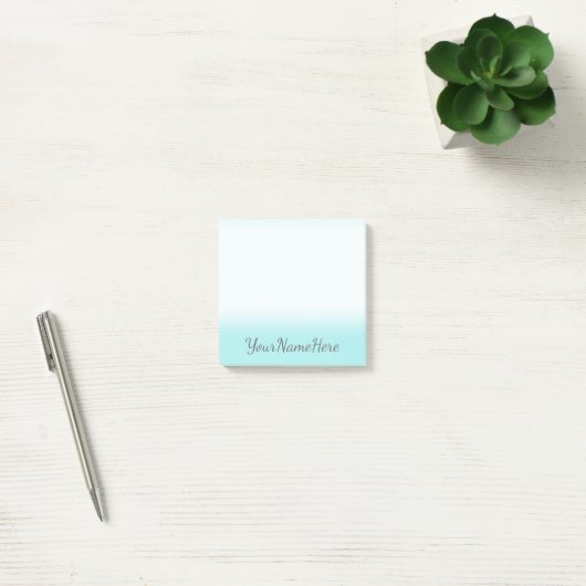 De achtergrond van Turquoise + de grijze Manuscrip Post-it® Notes (Kantoor)