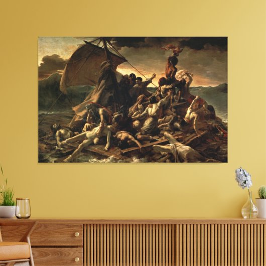 De achtergronden van de medaille (J.L.T.GÉRICAULT) Canvas Afdruk (Insitu (Woonkamer))